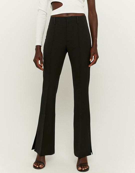 TALLY WEiJL, Pantalon Taille Haute Flare Noir for Women