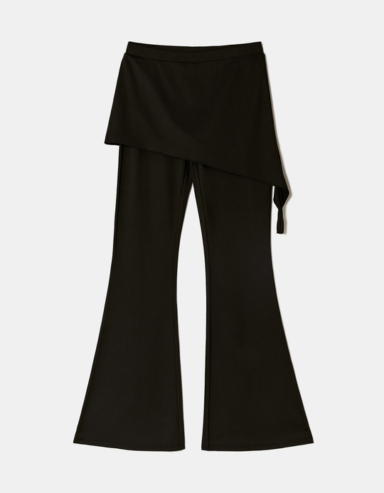 TALLY WEiJL, Black Mid-Waist Flared Trousers for Women