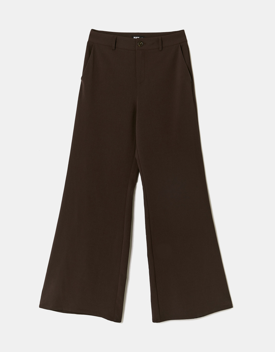 TALLY WEiJL, Pantaloni wide leg marroni for Women