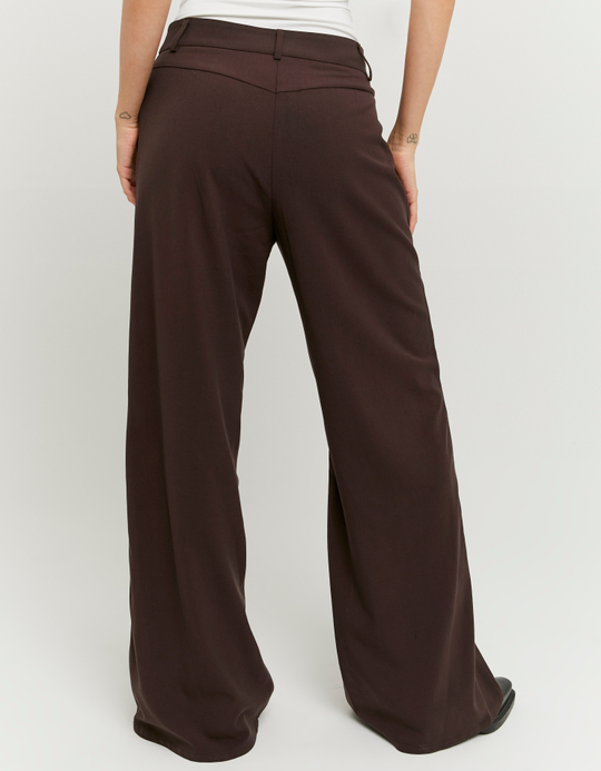 TALLY WEiJL, Pantaloni wide leg marroni for Women