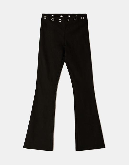 TALLY WEiJL, Black Flare Trouser for Women