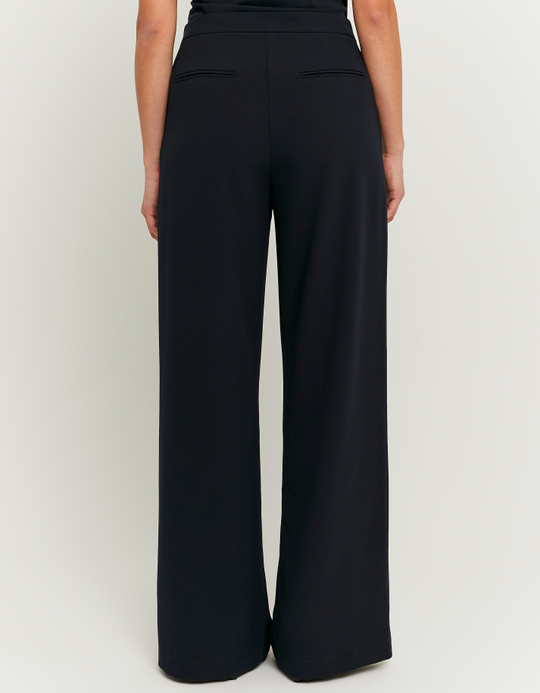 TALLY WEiJL, Pantalon Bleu Habillé Large Taille Basse for Women