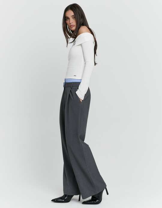 TALLY WEiJL, Grey Trousers for Women