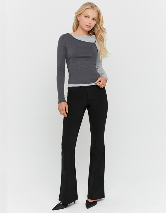 TALLY WEiJL, Black Flare Trousers for Women