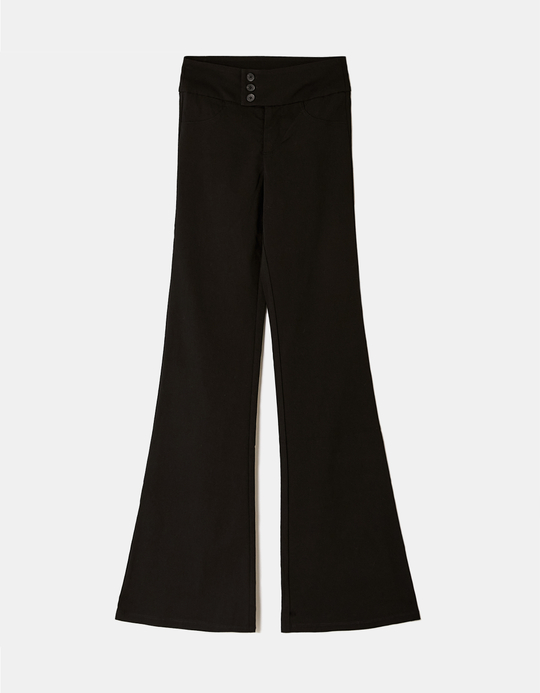 TALLY WEiJL, Black Flare Trousers for Women