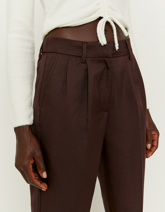 TALLY WEiJL, Pantalon Droit Taille Haute Brun for Women