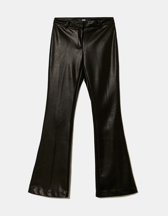 TALLY WEiJL, Black Mid Waist Flare Trousers for Women