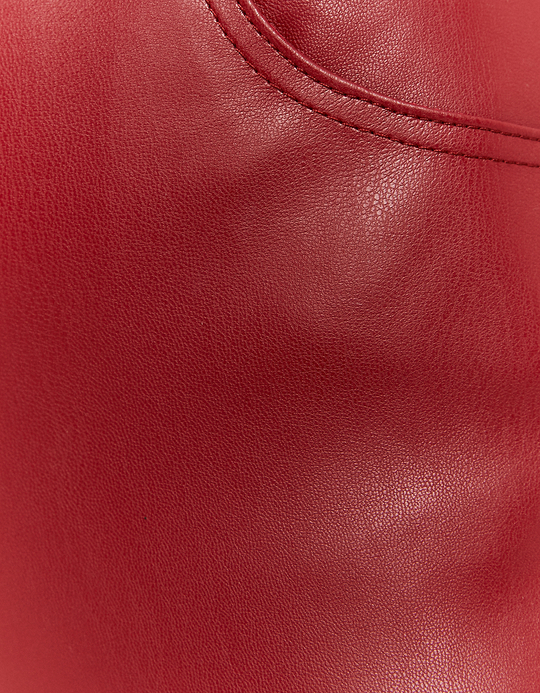 TALLY WEiJL, Pantalon Taille Haute Skinny Flare Rouge for Women