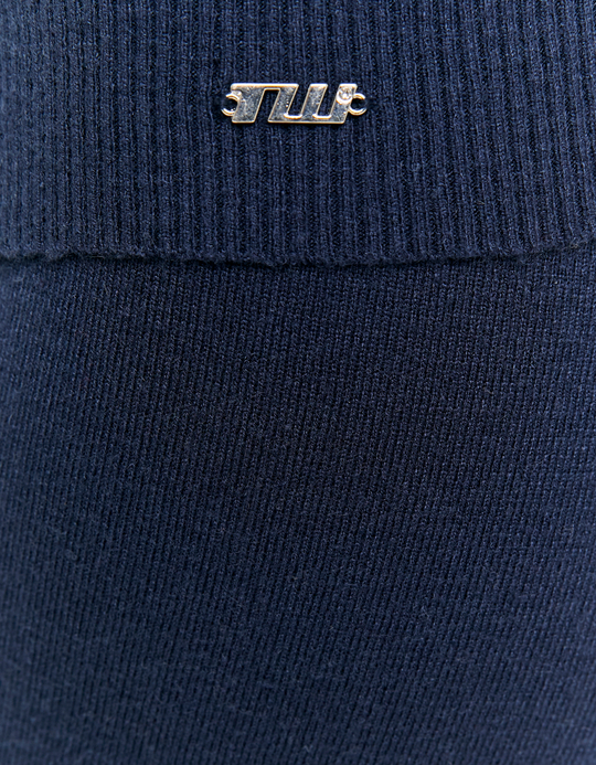 TALLY WEiJL, Blue Flare Knit Trousers for Women