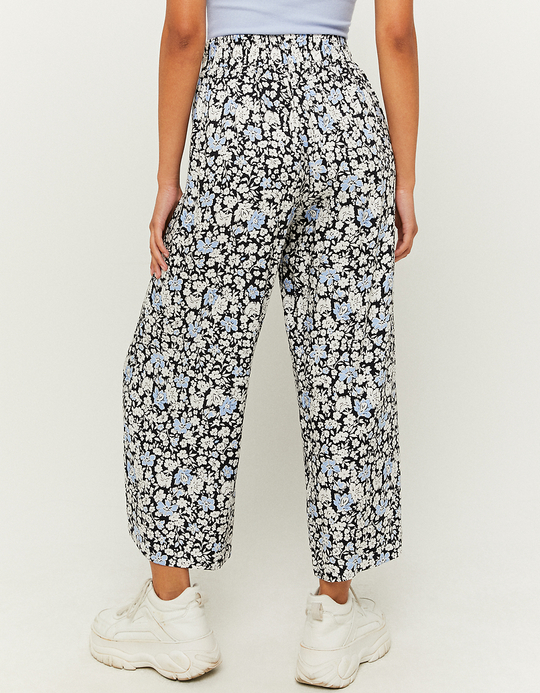 TALLY WEiJL, High Waist Linen-Blend Culotte Trousers for Women