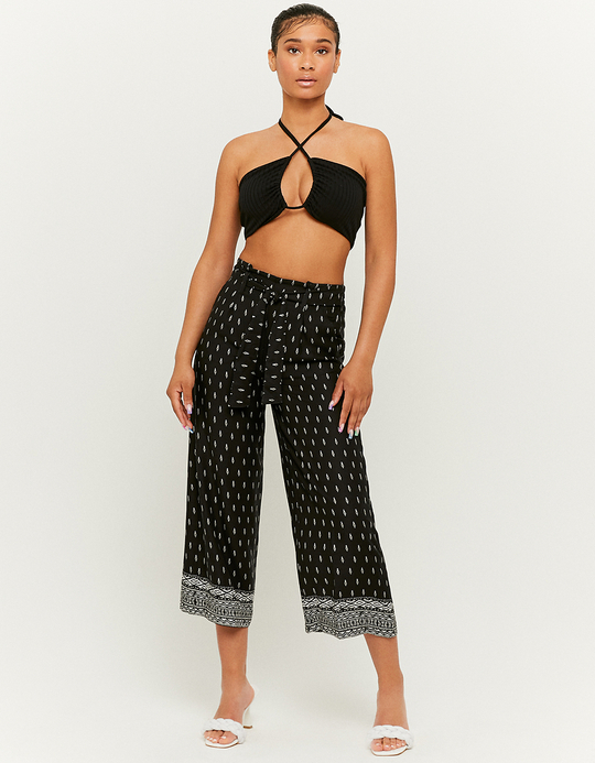 TALLY WEiJL, Pantalon Culotte Taille Haute en Lin for Women