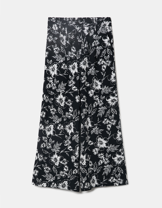 TALLY WEiJL, Pantalon Culotte Taille Mi-Haute Noir for Women