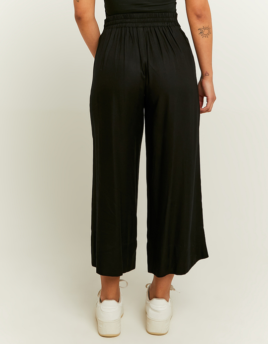 TALLY WEiJL, Pantalon Culotte Noir Avec Nœud for Women