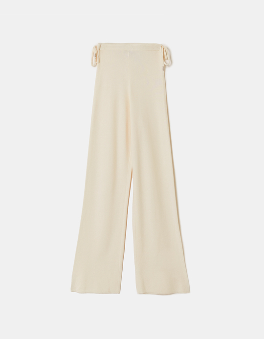 TALLY WEiJL, White Knit Trousers for Women