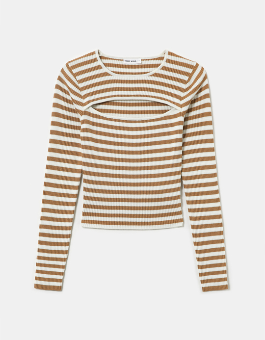 TALLY WEiJL, Striped Knit Top for Women