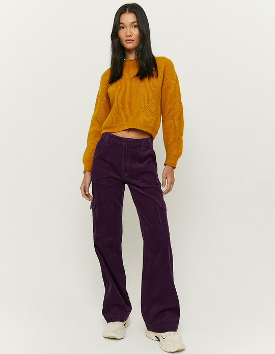 TALLY WEiJL, Pull en Maille Col Rond Jaune for Women