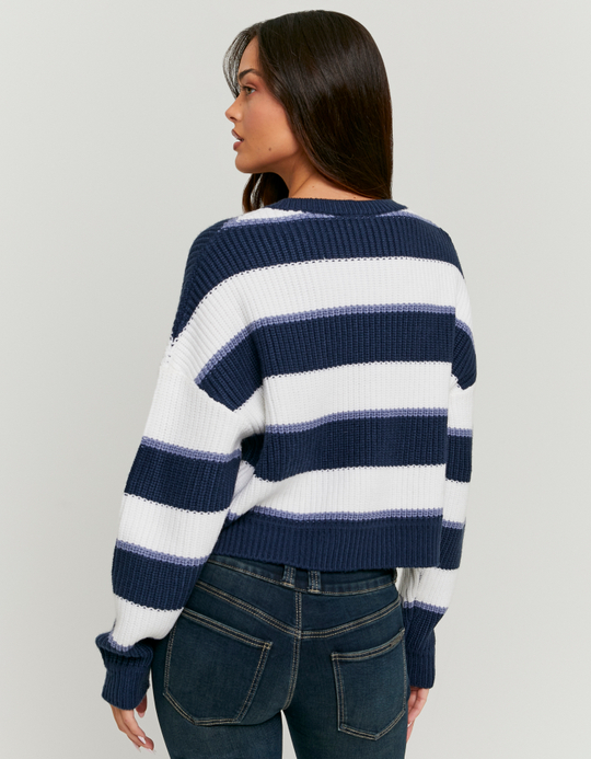 TALLY WEiJL, Blue Striped Knitted Jumper for Women