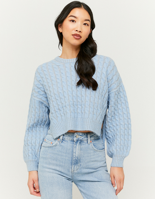 TALLY WEiJL, Pull Fendu Bleu for Women