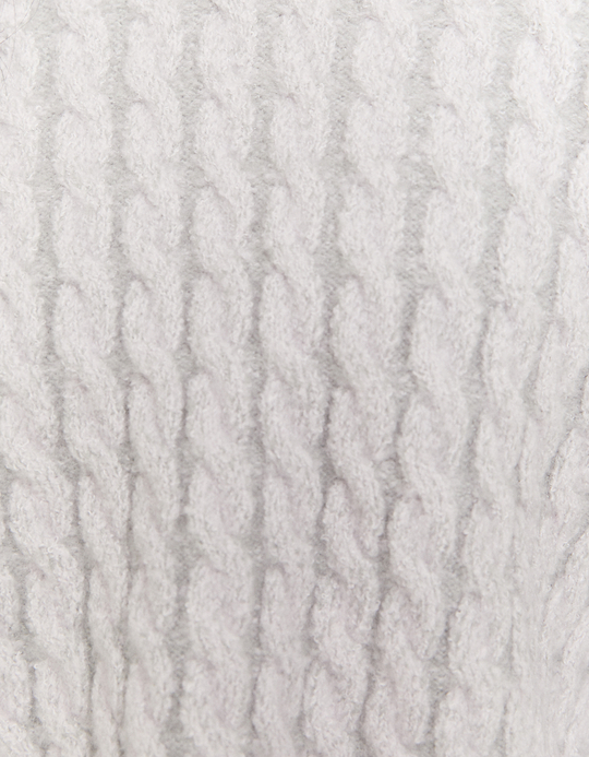 TALLY WEiJL, Maglione Grigio con Cavi Lilla for Women