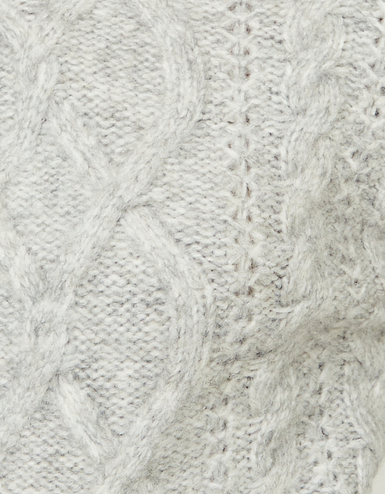 TALLY WEiJL, Grauer Kabelstrick-Pullover for Women