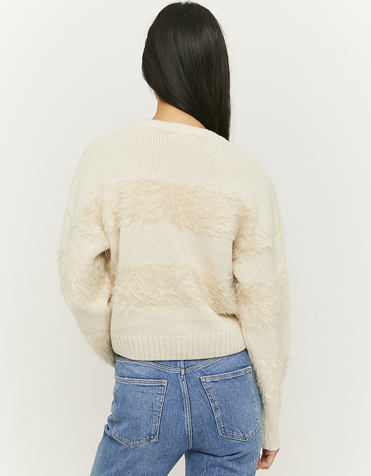 TALLY WEiJL, Beige Fluffy Jumper for Women