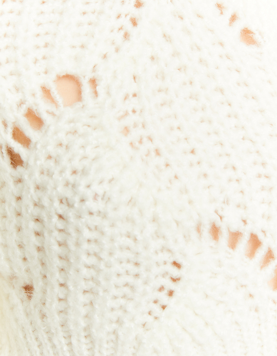 TALLY WEiJL, Pull Court Blanc en Maille Épaisse for Women