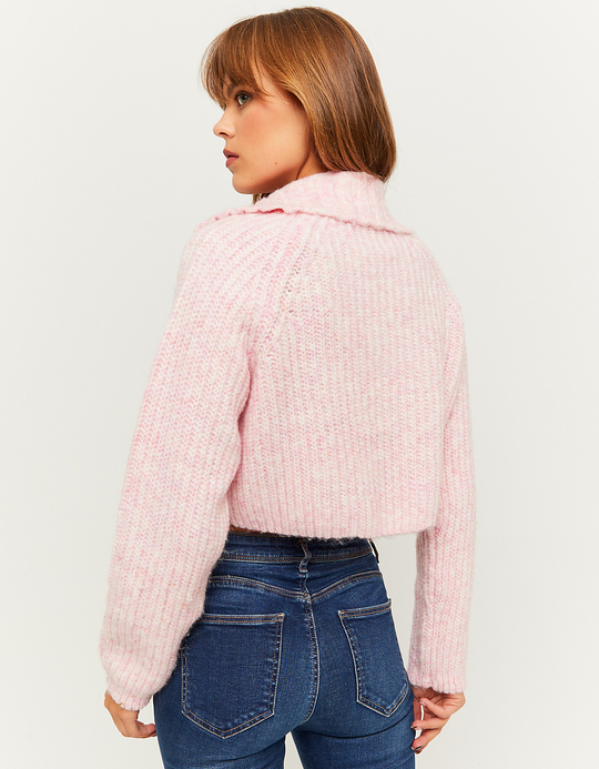 TALLY WEiJL, Rosa Melange Cropped Pullover for Women