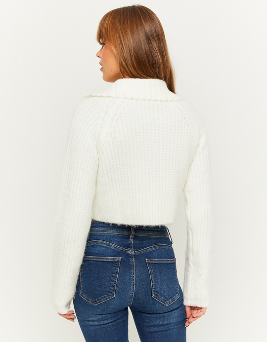 TALLY WEiJL, Pull court Blanc for Women