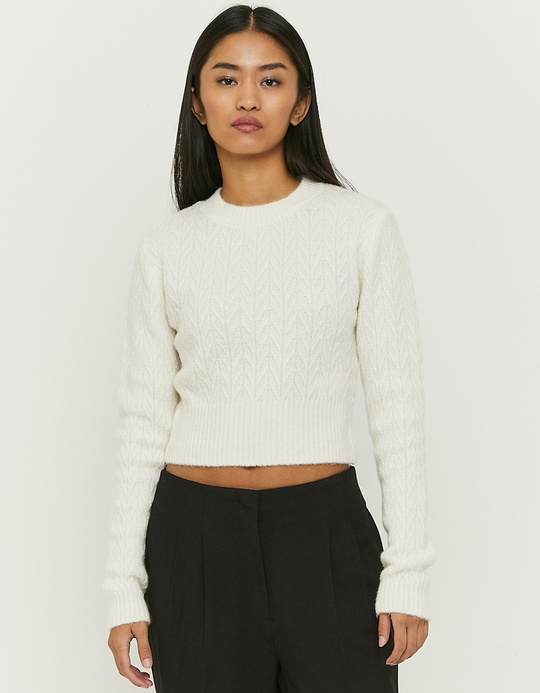 TALLY WEiJL, Top en Maille Blanc for Women