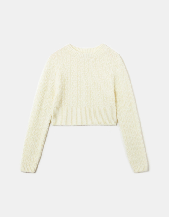 TALLY WEiJL, Top en Maille Blanc for Women