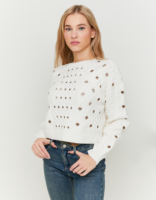 TALLY WEiJL, Weisser Pullover for Women