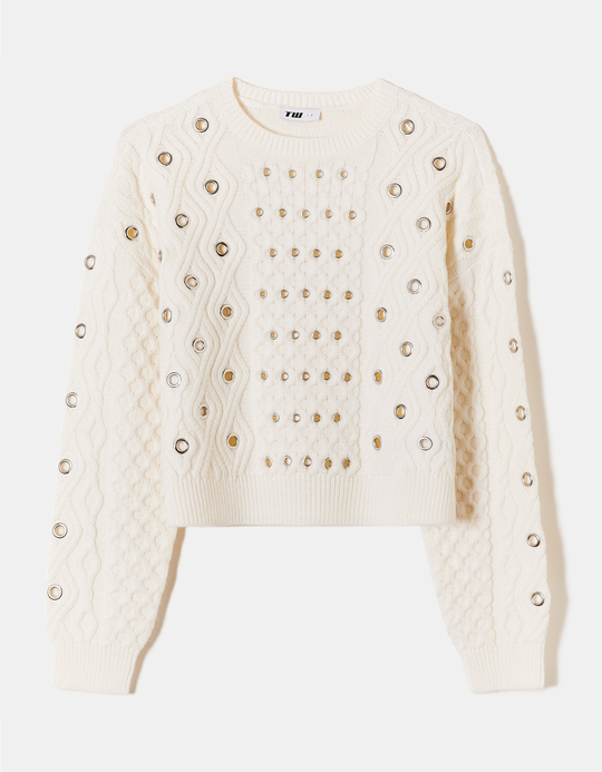 TALLY WEiJL, Weisser Pullover for Women