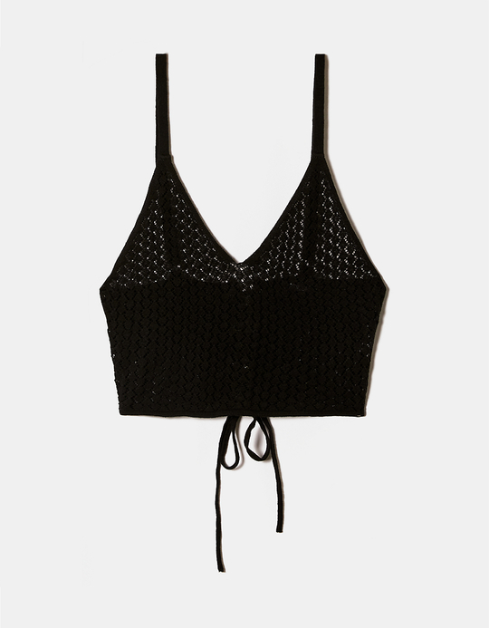 TALLY WEiJL, Bralette in Maglia Nera for Women