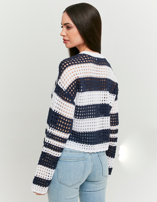 TALLY WEiJL, White Striped Pullover for Women