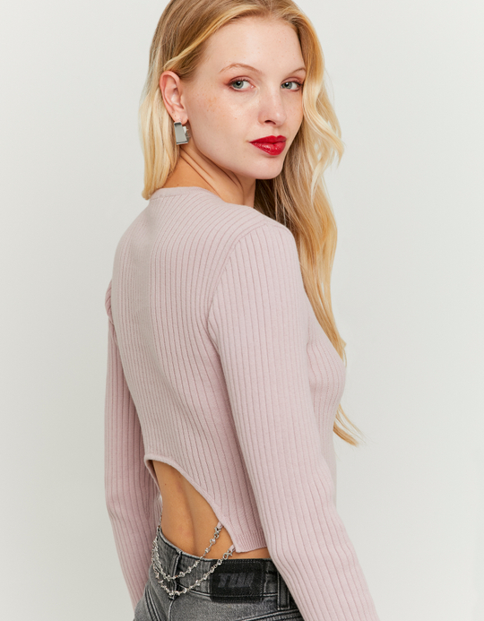 TALLY WEiJL, Purple Jumper with Detachable Strass Chain for Women