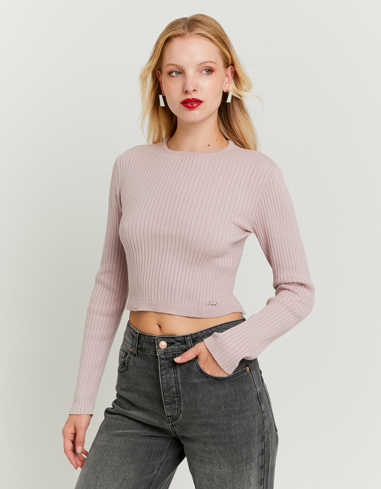 TALLY WEiJL, Purple Jumper with Detachable Strass Chain for Women