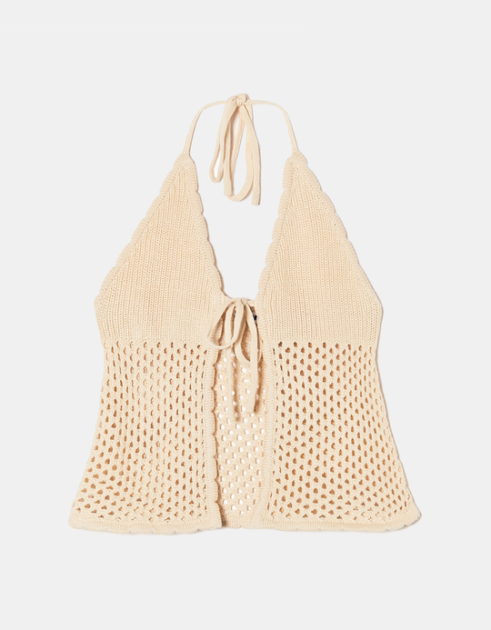 TALLY WEiJL, Gestricktes weisses Top for Women