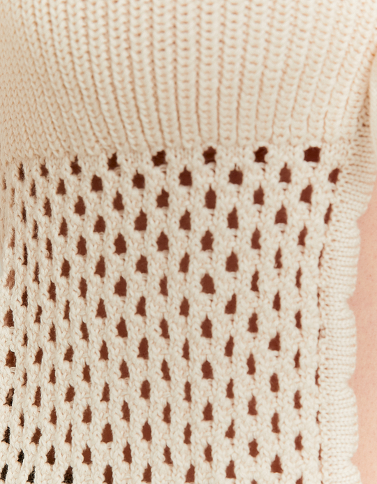 TALLY WEiJL, Gestricktes weisses Top for Women