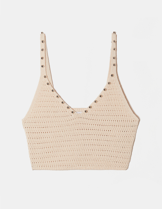 TALLY WEiJL, Bralet Crochet Μπεζ for Women
