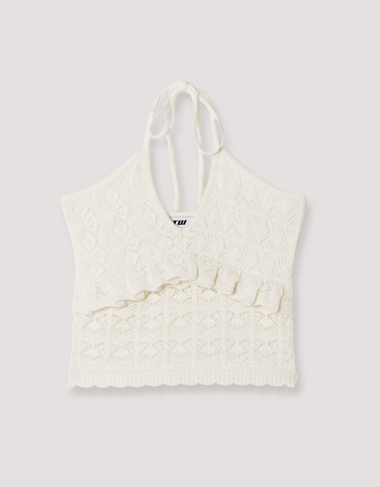 TALLY WEiJL, Top Blanc en Crochet for Women
