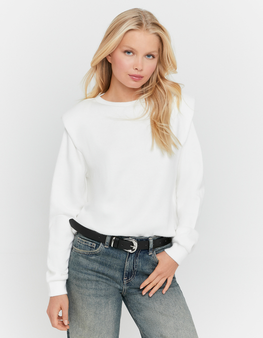 TALLY WEiJL, Pullover Basic Bianco for Women