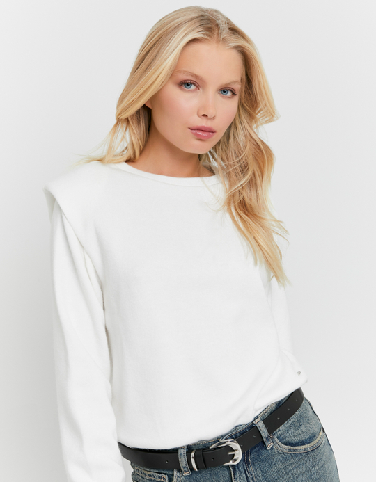 TALLY WEiJL, Pullover Basic Bianco for Women