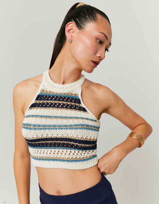 TALLY WEiJL, Top in Maglia a Righe for Women