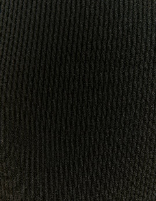 TALLY WEiJL, Μαύρο πλεκτό Crop top for Women