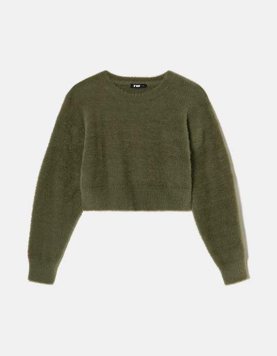 TALLY WEiJL, Khaki Soft Touch Jumper for Women