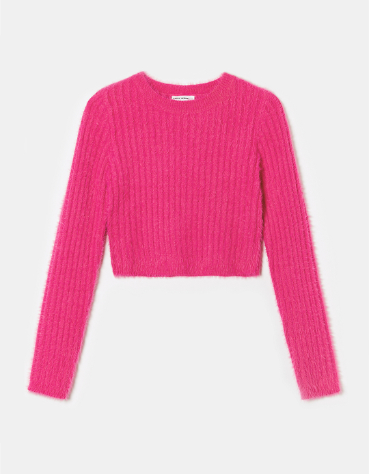 TALLY WEiJL, Rosa Soft-Touch-Pullover mit Kragen for Women