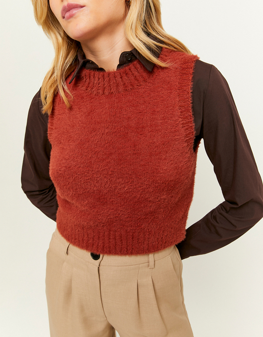 TALLY WEiJL, Knit Cropped Plain Top for Women