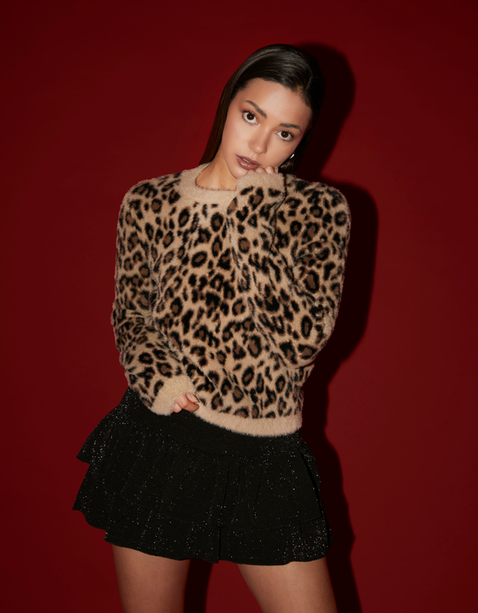 TALLY WEiJL, Strickpullover mit Leopardenmuster for Women
