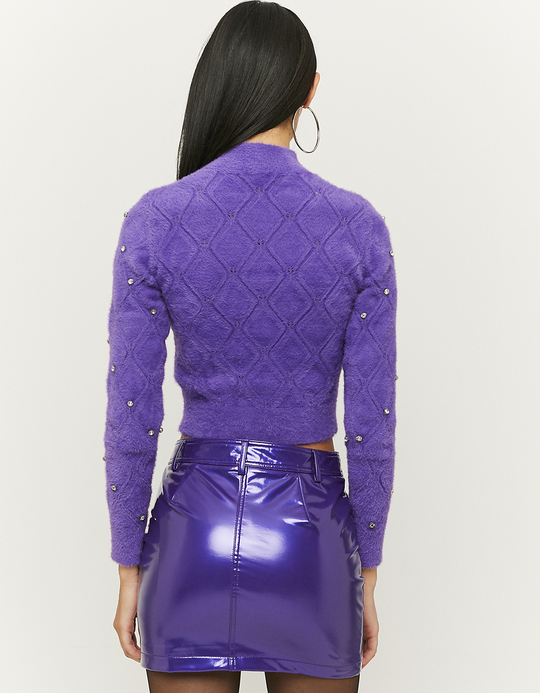 TALLY WEiJL, Purple Cropped Jumper for Women