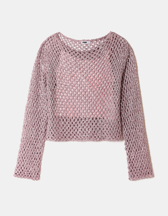 TALLY WEiJL, Pink Knit Top for Women